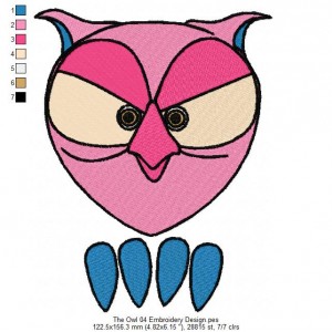 The Owl 04 Embroidery Design